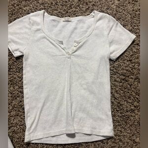 Brandy Melville j gault button cotton tee!